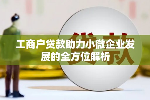 明光工商户贷款助力小微企业发展的全方位解析