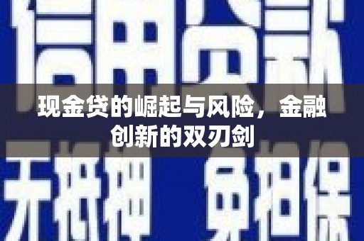 明光现金贷的崛起与风险，金融创新的双刃剑
