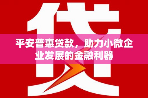 明光平安普惠贷款，助力小微企业发展的金融利器