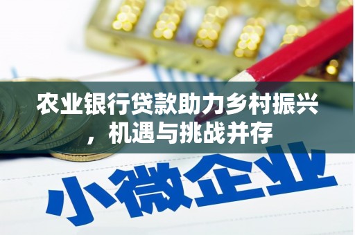 明光农业银行贷款助力乡村振兴，机遇与挑战并存