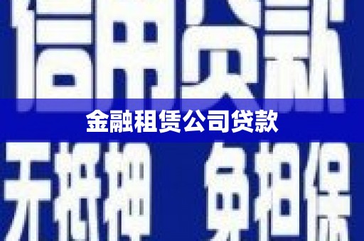 明光金融租赁公司贷款