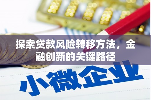 明光探索贷款风险转移方法，金融创新的关键路径